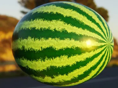 Realistic Watermelon Shader - Fully Procedural Texture Texture