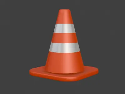 Traffic Cone Classic 3D model