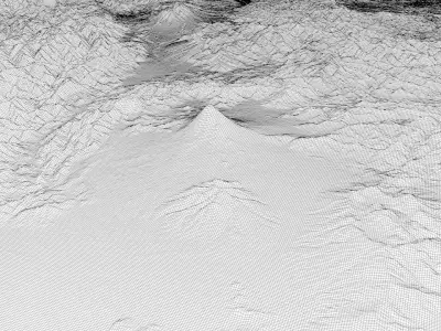 Fantasy Terrain Untextured 3D model