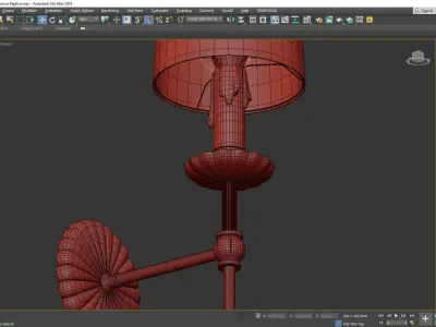 Clove Sconce Low-poly 3D model