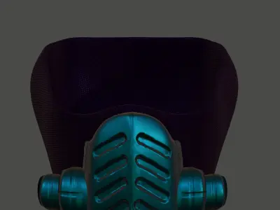 Gas mask helmet 3d model scifi Low-poly  Low-poly 3D model 457