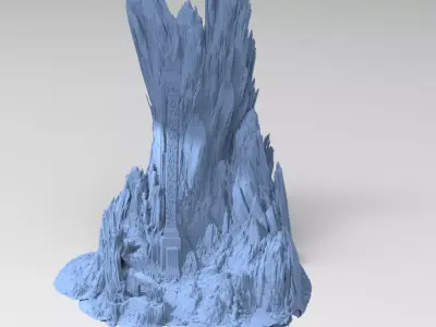 Dantes Underworld Gateway Pillars Tall 3D model