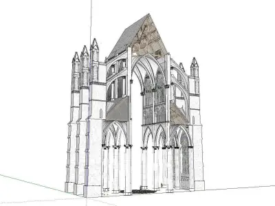 Architecture-Religion-God-Culture-Temple-0250 gothic structure 3D model