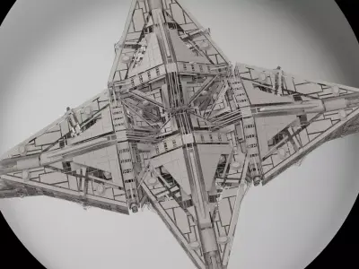 Ra Has Returned Sci-Fi City Tower ruin 6 3D model