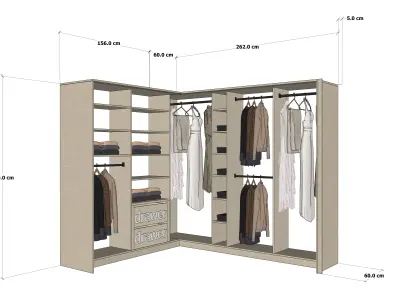 Modern Dressing Room Conceptual 3D Scene  3D model