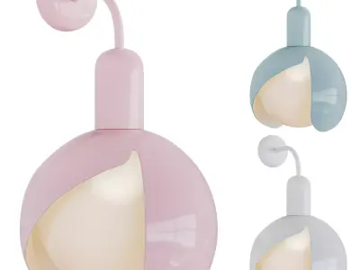 Periwinkle Wall Light by Circu 3D model