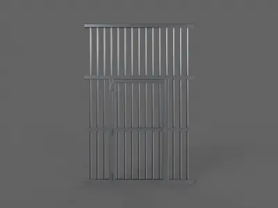 PBR Door Prison Cell 3D Model Pack