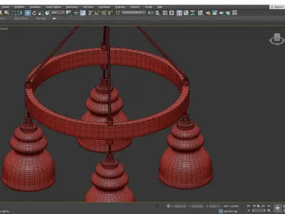 George Chandelier Low-poly 3D model