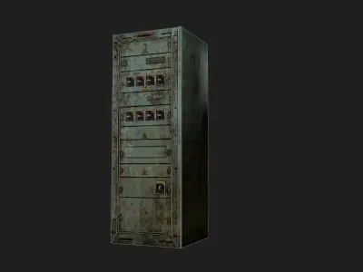 Electric Panel 1 Low-poly 3D model