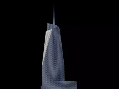 Bank Of America Tower - NYC Low-poly 3D model