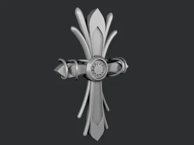 3d STL models for CNC cross 3D print model