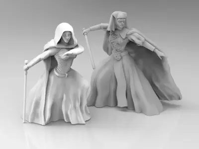 Female Mystical Knight Bundle 3D print model