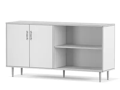 Caye Modern 2 Door Bookmatch 3D model