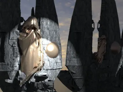 Angel Watch Structures Kitbash  3D model