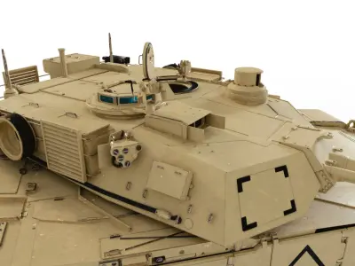  M1A2 Abrams with interior 