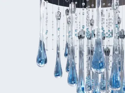  Crystal ceiling lamp ELITE BOHEMIA WATER 3D model