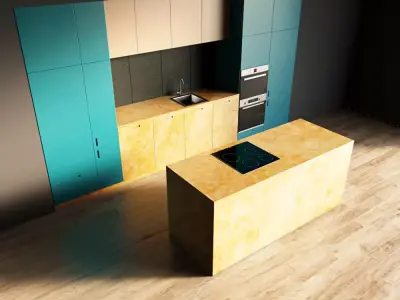 21-Kitchen9 matte 2 3D model