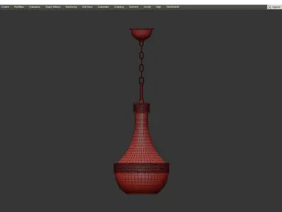Hagen Pendant Light Low-poly 3D model