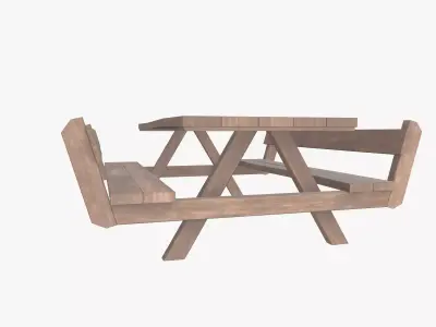Picnic Table 3D model