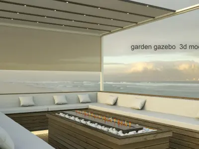 garden gazebo 3d model 3D model