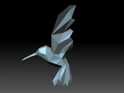 Hummingbirds sci-fi weapon 3D print model