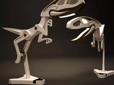 Raptor Lamp Free 3D model