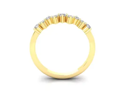 Light Woman Ring 3d Model and Render  3D print model