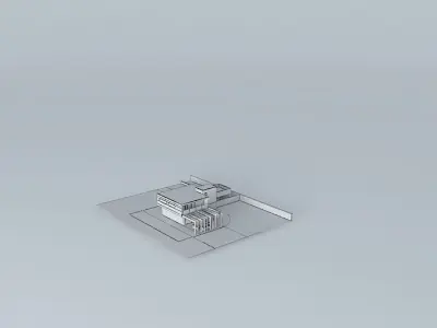 Modern house H2 Free 3D model