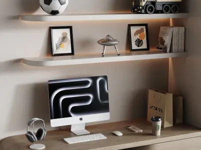 Modern Workplace 202 3D model