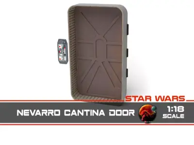 Nevarro Cantina Door 1-18 scale Kenner-Hasbro 3D print model