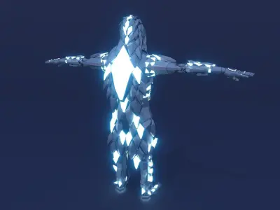 Sci Fi Character Assassin Robot 3D model