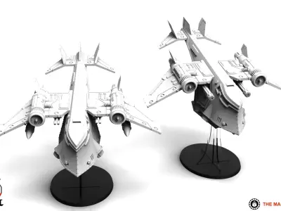 Feudal Guard - Gunship 3D print model