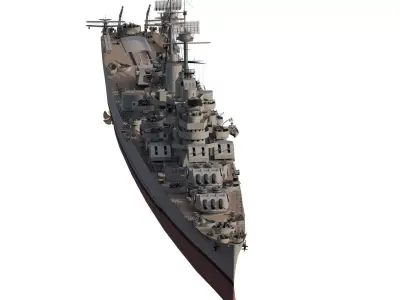 WW2 US NAVY HEAVY CRUISER BALTIMORE CLASS 3D model