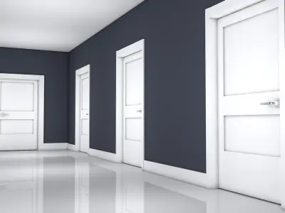 Apartment Corridor Low-poly 3D model