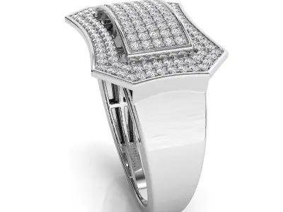 Big fancy mans ring 3D print model