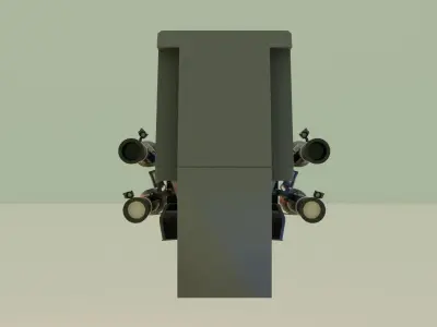 missile skibidi toilet 3D model