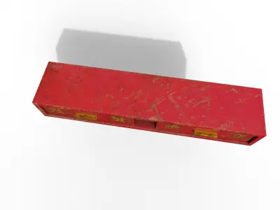 Old Modern Furniture 3D Model Terror Low-poly 3D model 8