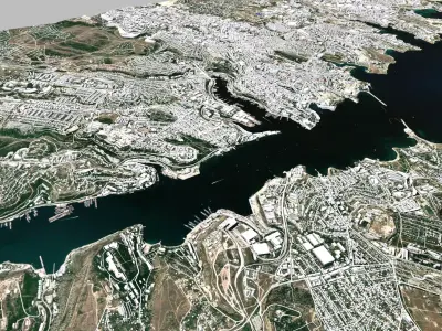 Cityscape Sevastopol Ukraine 3D model