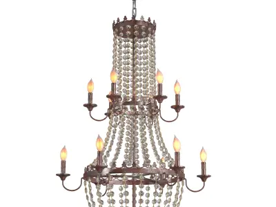 TOCHIC Crystal Chandelier 3D model