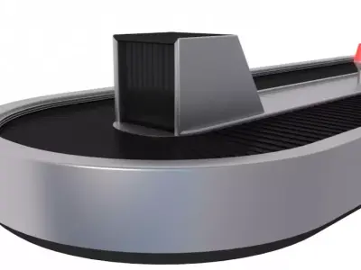 Airport Baggage Carousel 3D model