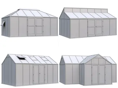 Winter Garden Set 3D Model Pack