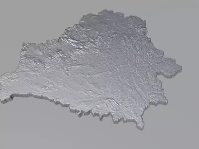 Belarus Country Terrain 3D model