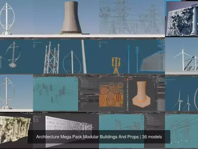 Architecture Mega Pack Modular Buildings And Props