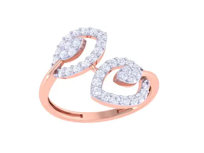 Women Ring MTL 3dm STL OBJ FBX Details 3D print model 11