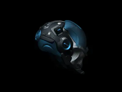 Sci-Fi Helmet h55 3D model