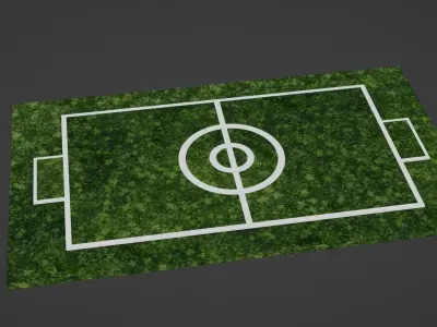 Pokemon stadium - green stadium Low-poly 3D model