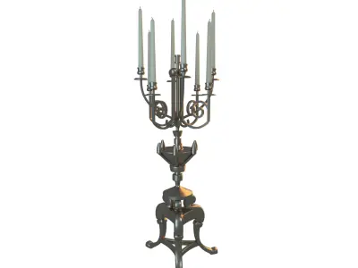 Vintage Candlestick  3D model