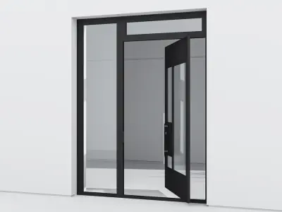 Aluminium door 211 3D model