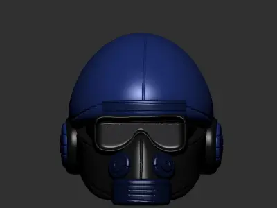 helmet high poly sculpt 3d printable ver 7 3D model 3D model 90