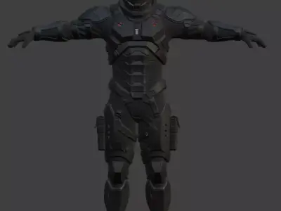 Astronaut Spacesuit 3D Model 3D model